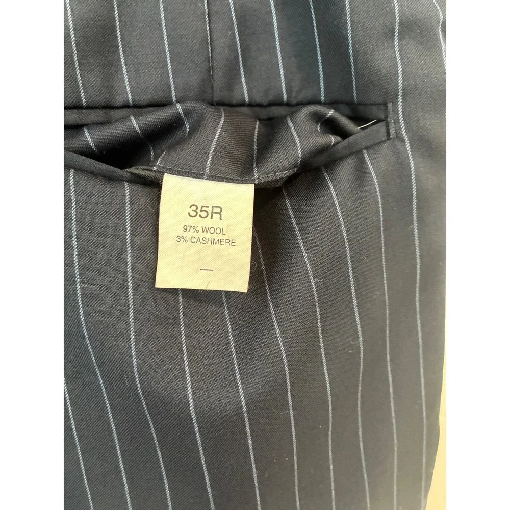 Jos A Bank Mens Gray Pinstripe Wool/ Cashmere Blend Suit,‎ 41R Jacket,35 R Pants